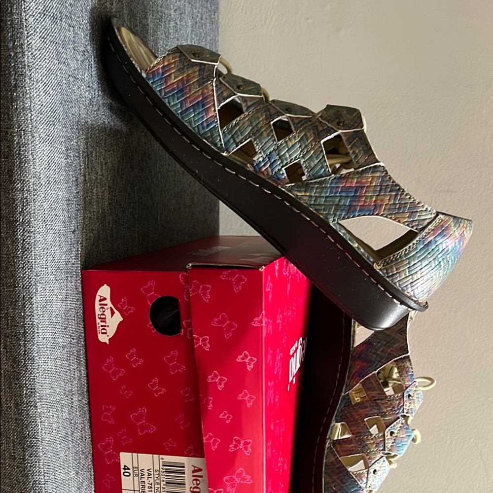 Alegria Colorful Woven Sandals